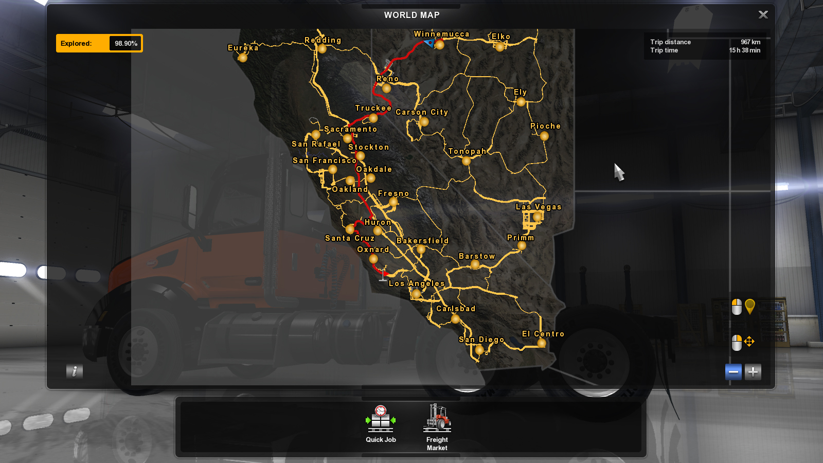 American truck simulator new states