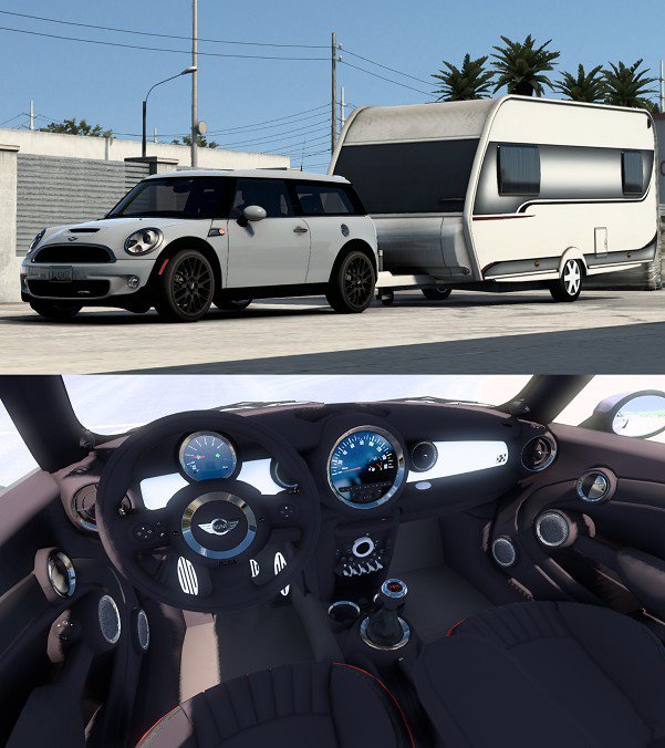 [ATS] Mini Cooper Clubman R55 v2.0 (1.41.x) - ATS mods | American truck ...