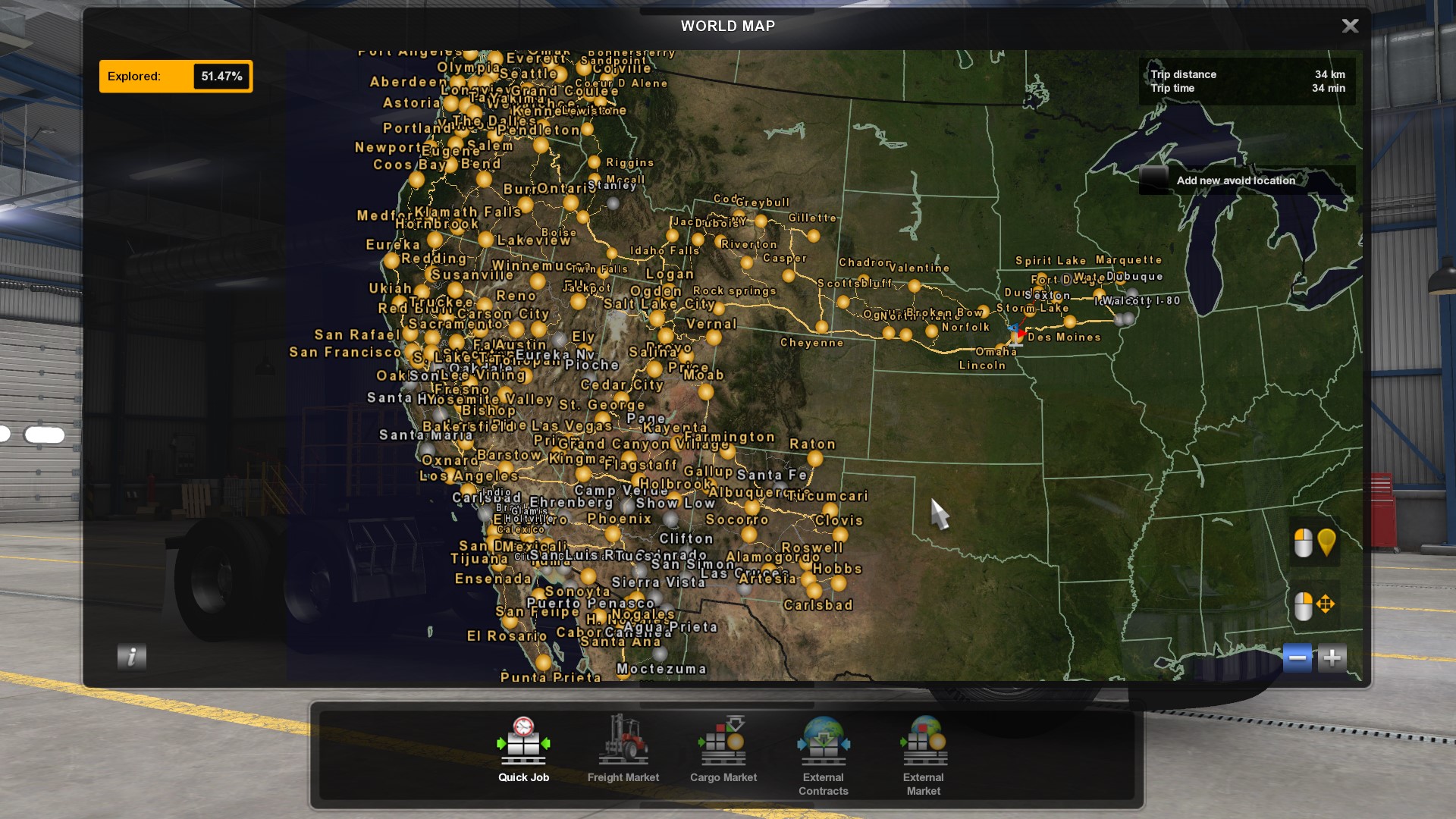 Атс мод карты. American Truck Simulator Wyoming карта. American Truck Simulator 2 карта. American Truck Simulator 1.44 карта. Карта ATS 1.37.