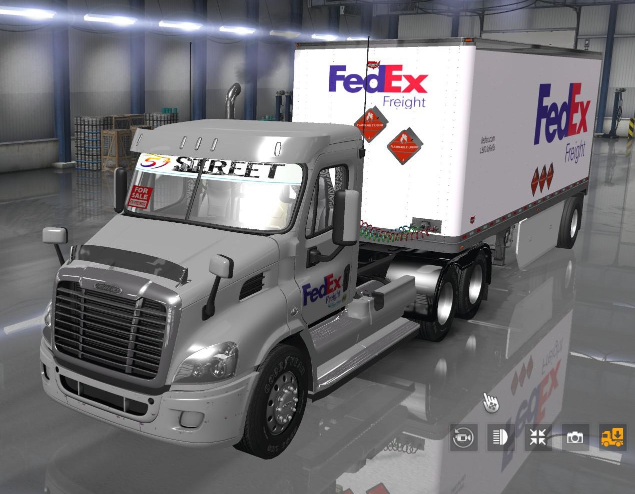Fedex Official 28 Pup Trailer With Freightliner Day Cab