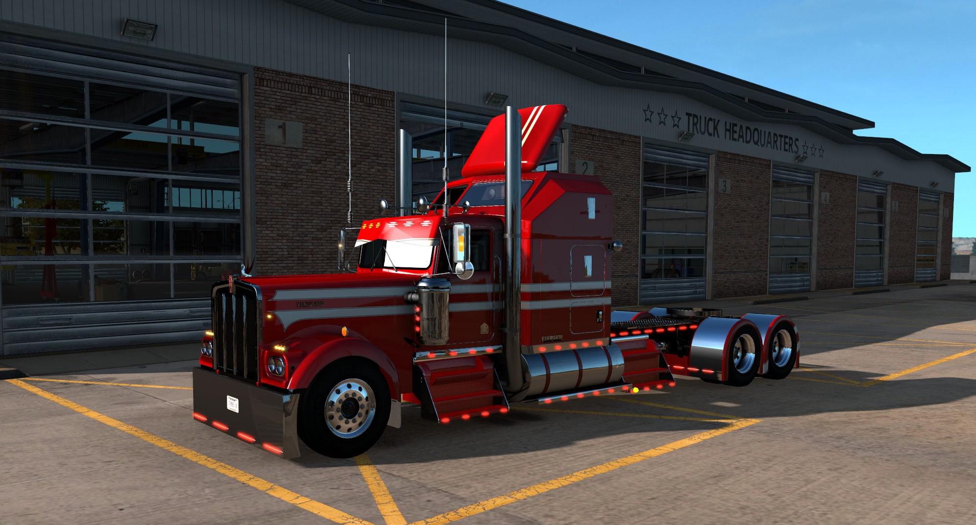 Descriptions: Kenworth w900a custom Game: American truck simulator lots of ...