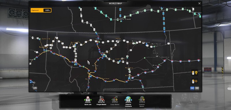 american truck simulator map expansion Ats Montana Expansion Map V0 2 5 1 37 X Ats Mods American american truck simulator map expansion