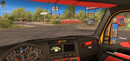 red interior for kenworth t680 ats