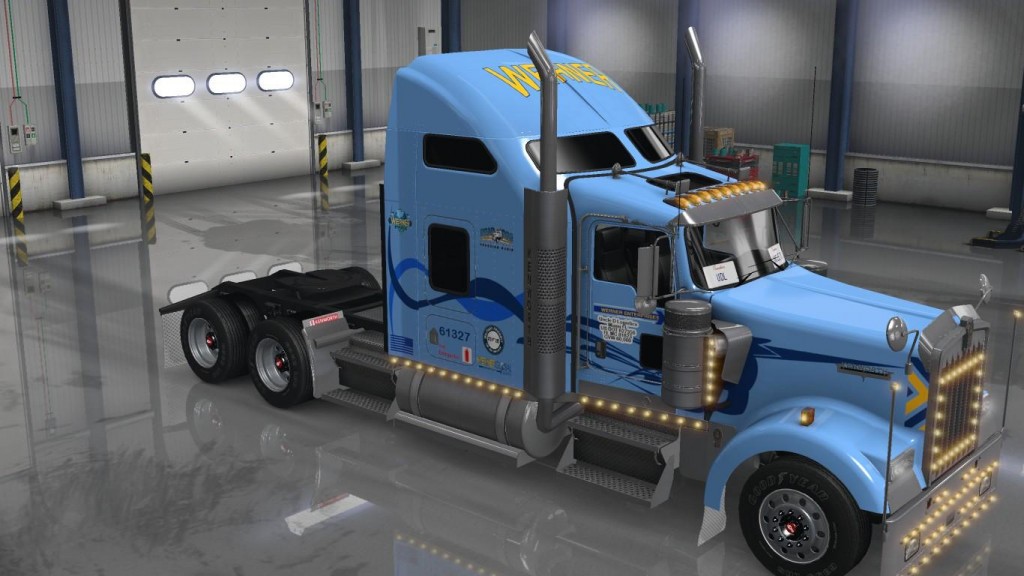uncle d logistics werner trucking kenworth w900 skin v1 0 3