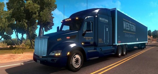 dc western p579 trailer skin pack for ats 1