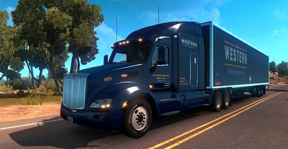 dc western p579 trailer skin pack for ats 1