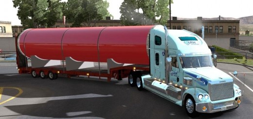 large metal tube trailer 1