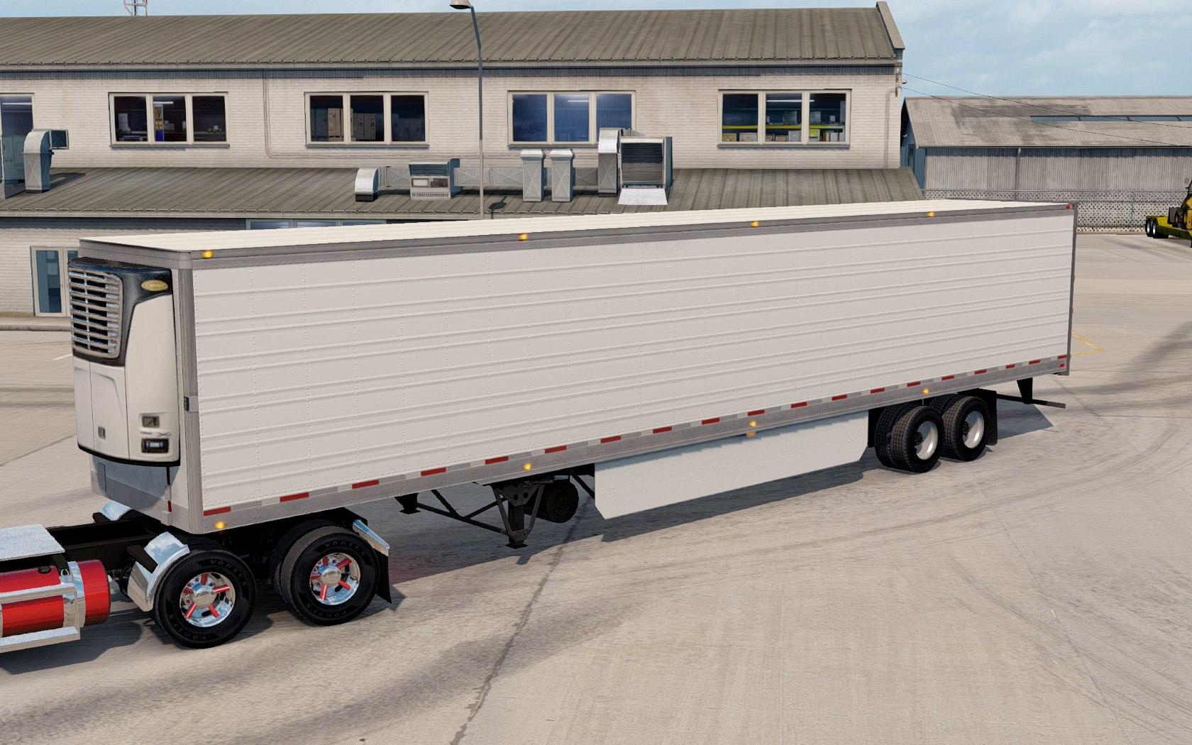 White trailer  Reefer 3000r Long for ATS  ATS mods 