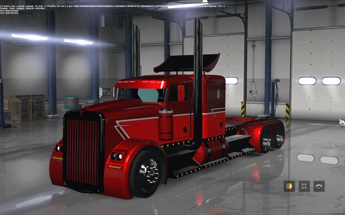 KENWORTH THE PHANTOM V1.0 + TRAILER 1.28 * ATS mods American truck simulato...