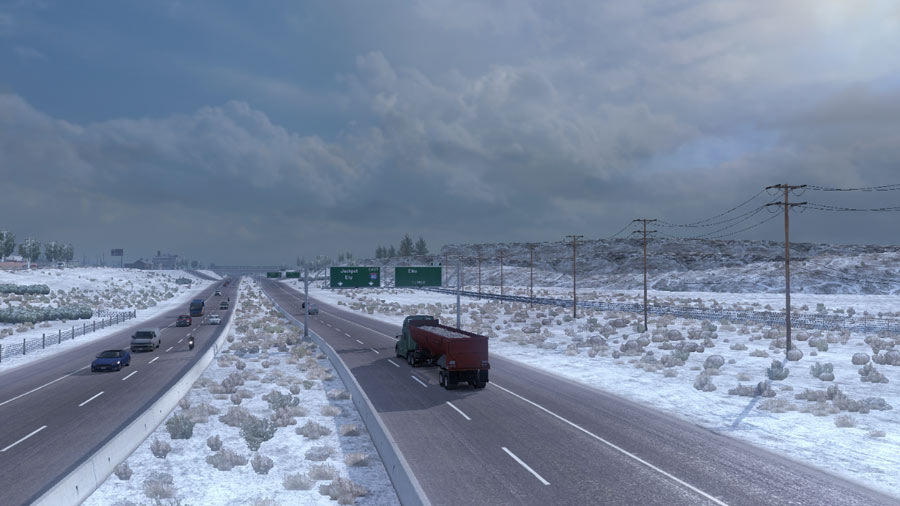 Frosty Winter Weather Mod v2.2 * ATS mods American truck simulator mods - A...