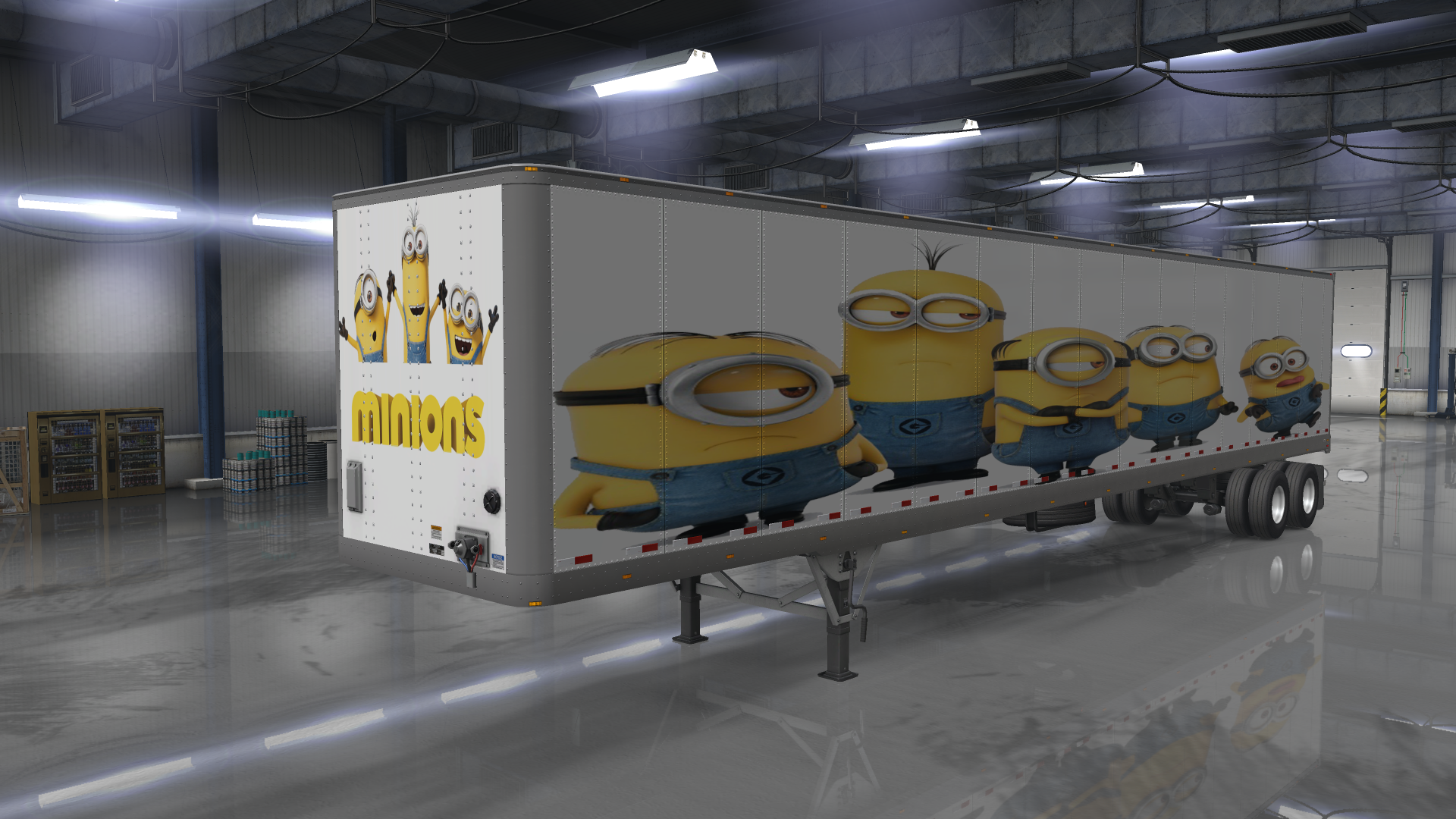 Minions Trailer Skin ATS mods American truck simulator mods