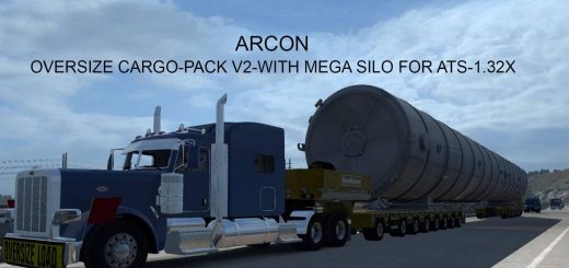 arcon oversize cargo pack v2 with mega silo for ats 1 32 x 2 CZ2