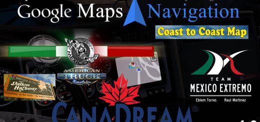 ats google maps navigation normal night map mods addons v4 0 D0580