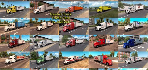 Painted Truck Traffic Pack 2 1 D6CQR