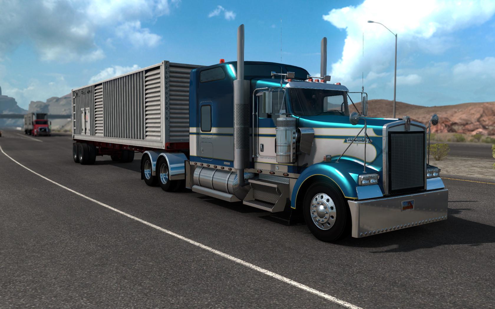 Kenworth w900 с прицепом