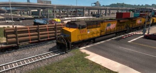 Long trains addon up to 150 railcars for mod Improvd trains v3.7 ATS 1.40