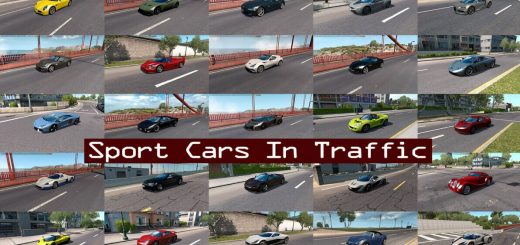 Sport Cars Traffic Pack ATS by TrafficManiac v8 QV4DV