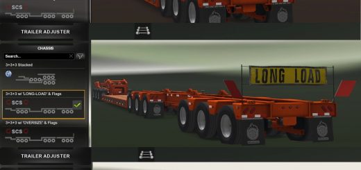 stacked scs lowboy trailers 28with extra cargo 29 v1 6AZD1