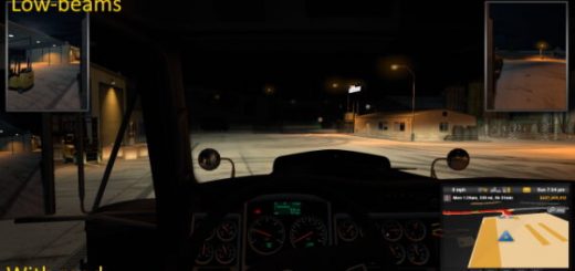 Brighter Truck and Trailer Lights For American Truck Simulator v1 8104Z
