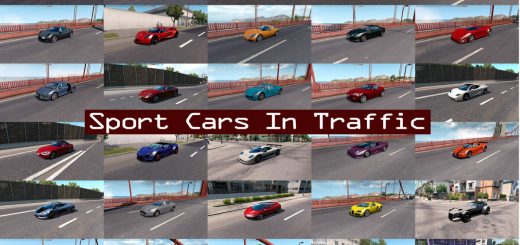 Sport Cars Traffic Pack ATS by TrafficManiac v9 SX71C