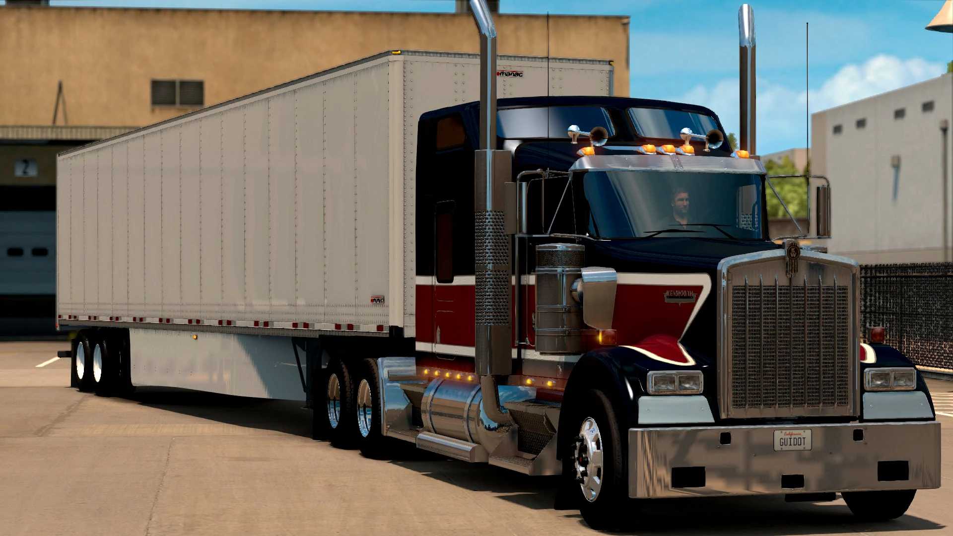 Trailer ats. American Truck Simulator прицепы. Прицепы в игру ATS 1.45. American Truck Simulator моды прицепы. Прицепы Lowboy для ATS.