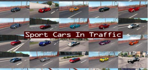 Sport Cars Traffic Pack ATS by TrafficManiac v9 93S45