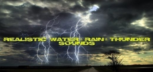 Realistic Water Rain Thunder Sounds V4 40QVX
