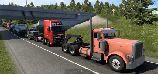 towing a volvo fh16 8x4 to a service station REWS4