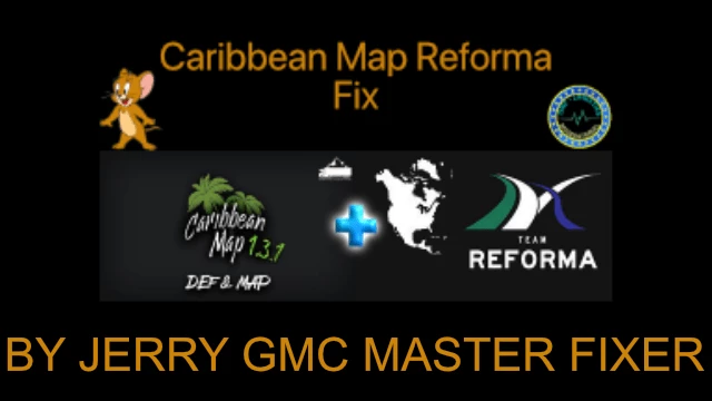 Caribbean Map Reforma Fix V1 45 2 0 ATS Mods American Truck   Carribean Reforma Fix FXZQ0 