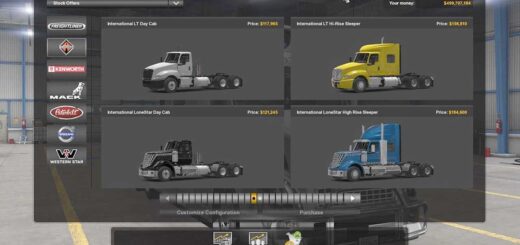 all scs trucks in the mod dealer ats v1 EDZF