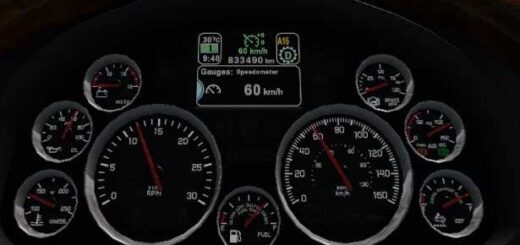 metric speedometer 160 km h for kenworth t680 t880 ats 1 X46R5