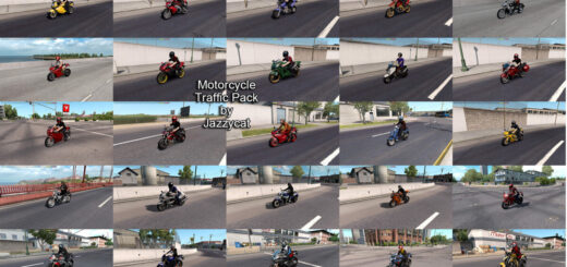 Motorcycle Traffic Pack ATS by Jazzycat v5 ZA64X