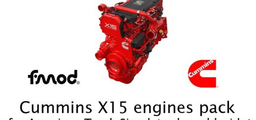Cummins X15 engines pack by eelDavidGT v 1 4Z867