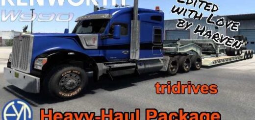 kenworth w990 by harven heavy haul 8x chassis v1 374E6