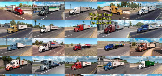 Painted Truck Traffic Pack by Jazzycat v6 E6VW7