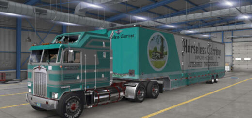 KENWORTH K100 HORSELESS CARRIAGE TRAILER ATS 1.50.X EXCLUSIVE MOD 1
