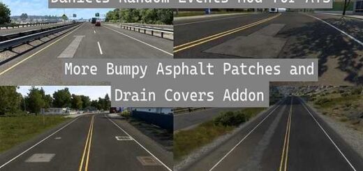 More Bumpy Asphalt Patches and Drain Covers Addon v1.0