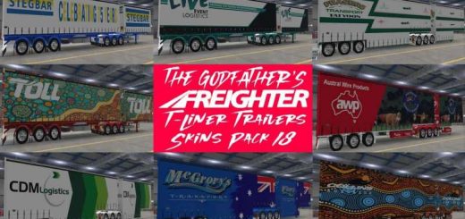 The Godfathers Freighter T Liner Trailer Skins Pack 18 1.53