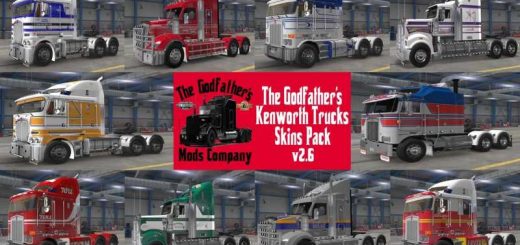 The Godfathers Kenworth Trucks Skins Pack v2.6