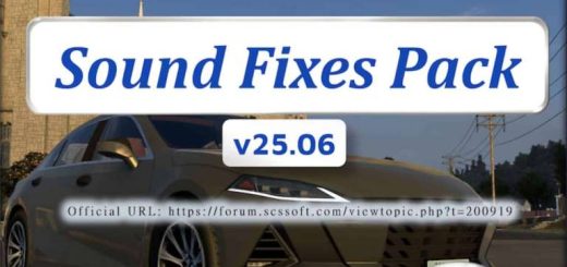 Sound Fixes Pack v25.06 for open beta only 1.54