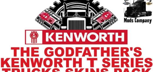The Godfathers Kenworth T Series Trucks Skins Pack v1.0