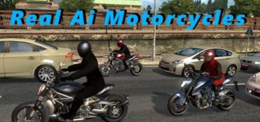 Real Ai Motorcycles Sounds 1.54 addon to Motorcycles traffic pack by Jazzycat v6.5.