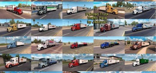 ats painted truck traffic pack by Jazzycat v6 ZSC81