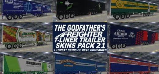 The Godfather's Freighter T-Liner Trailer Skins Pack 21 v1.0