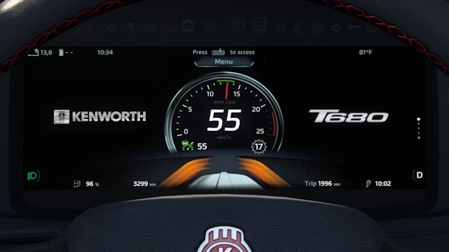Kenworth T680 Next Gen Improved Dashboard v1.7 1.54