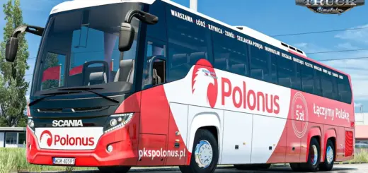 Scania Touring HD Bus + Interior v2.7