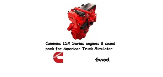 Cummins ISX engines and sounds pack for ATS v 2.3.2 1.56