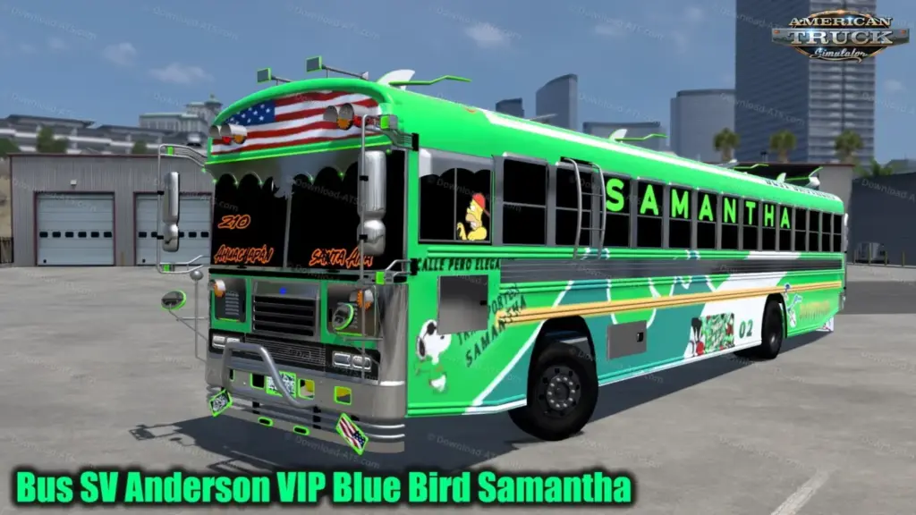 Bus SV Anderson VIP Blue Bird Samantha v1.0