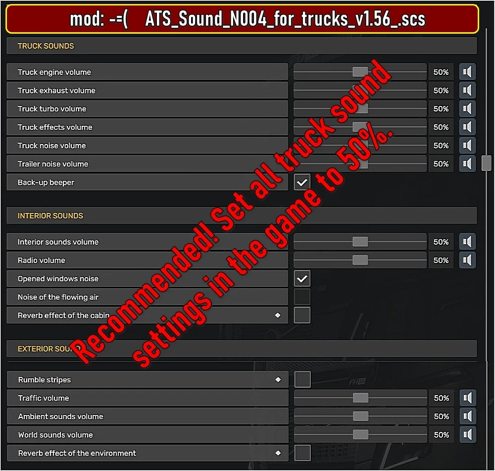 Sound N004 for trucks 1.56 Sound N004 for trucks 1.56