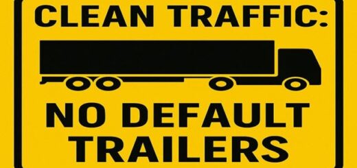 Clean Traffic No Default SCS Trailers v1.7